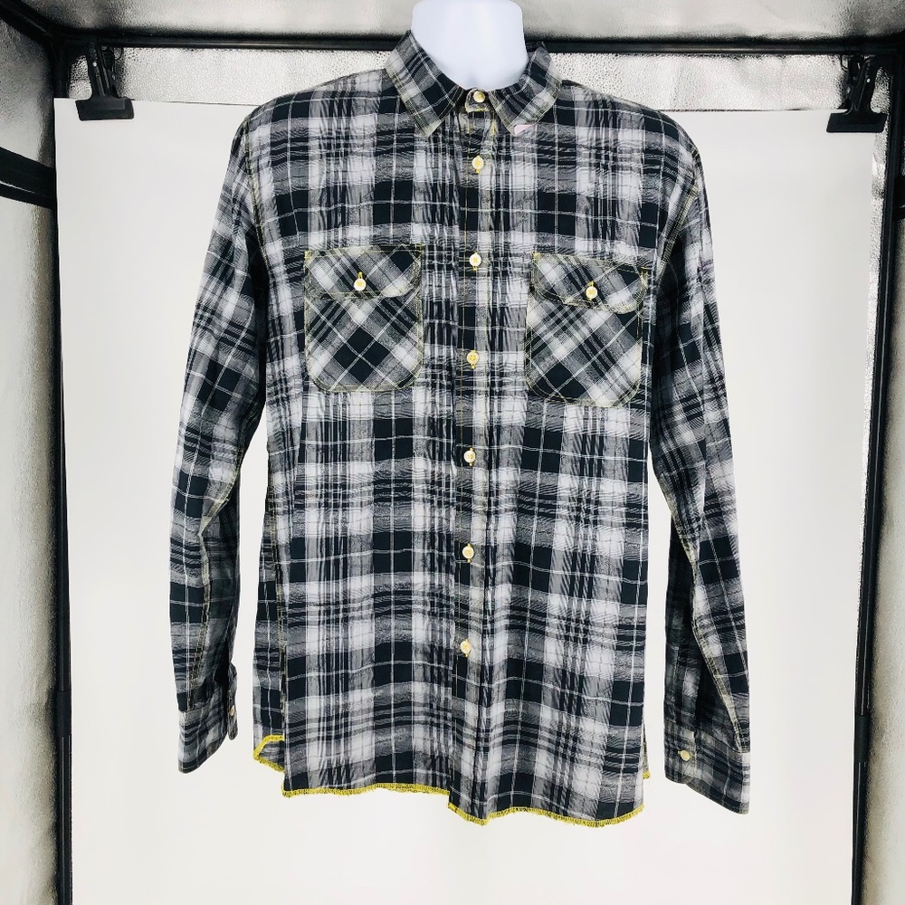 Pre-Owned Arnold Zimburg Men's Long Sleeve Casual Button-Up Shirt Size: M